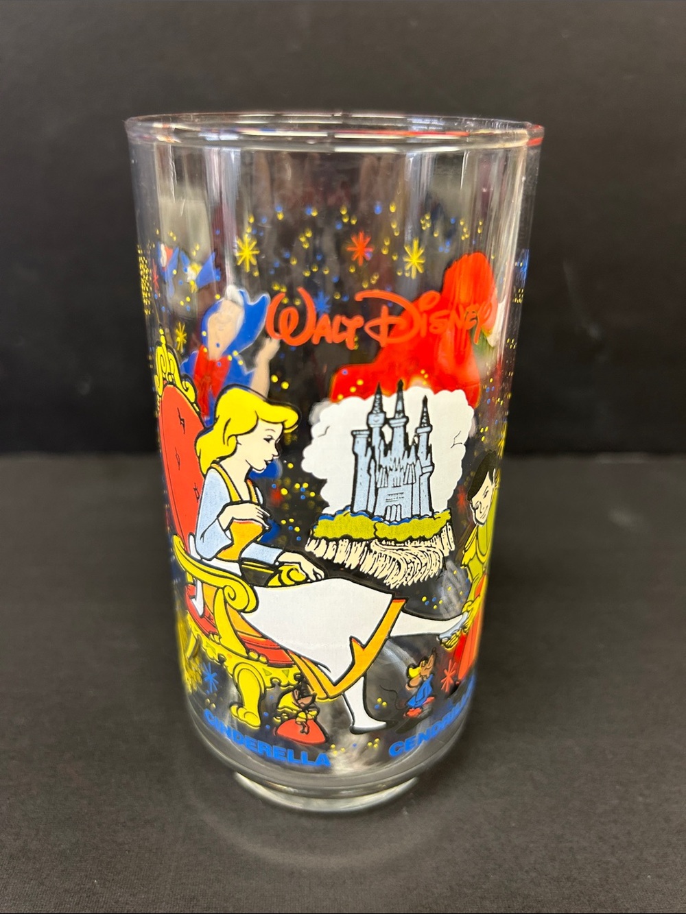 Vintage 1980’s McDonald’s/Coca-Cola/ Walt Disney “Cinderella “ 5.5” glass